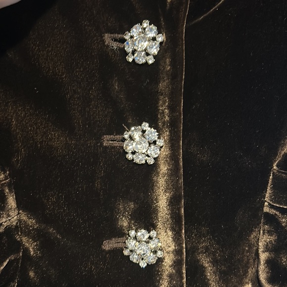 Crushed velvet blazer, banana republic, size 2 - Picture 3 of 6